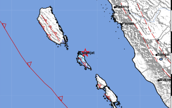 Breaking News: Gempa Magnitudo 4.2 Guncang Tuapejat Sumbar ...