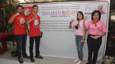 Photo of Kaum Muda PENDEKAR dan Perempuan BINAR Yogyakarta Deklarasi Dukung Ganjar Pranowo