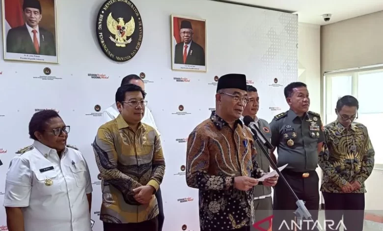 Menteri Koordinator Bidang Pembangunan Manusia dan Kebudayaan Muhadjir Effendy. ANTARA/Asep Firmansyah/pri.