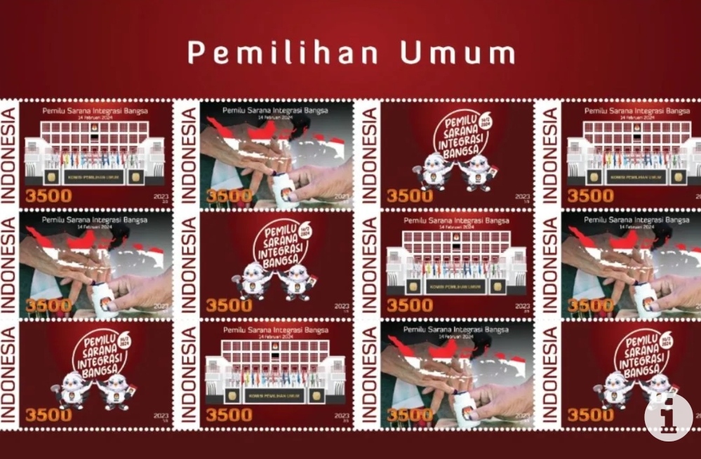 KPU Luncurkan Prangko Seri Pemilu Serentak 2024